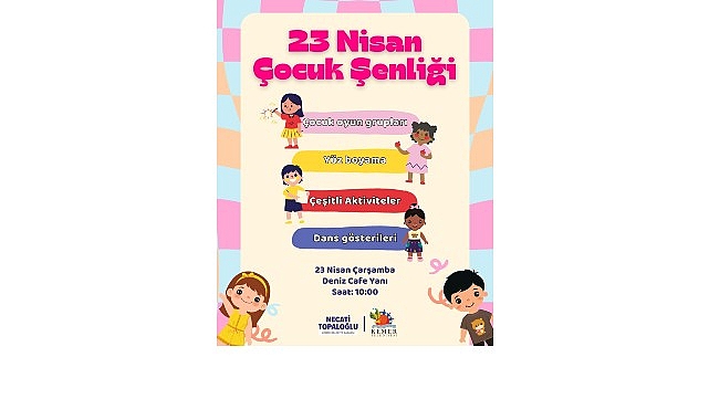 Kemer Belediyesi’nden 23 Nisan Çocuk Şenliği
