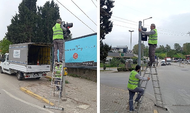 Trafik ışıkları bakım ve onarımdan geçiyor
