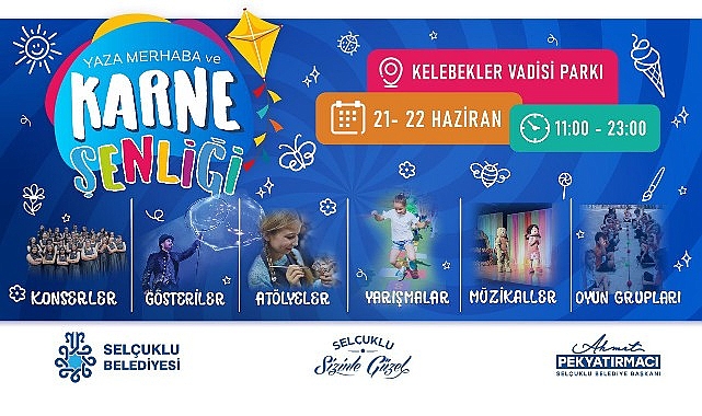 Selçuklu Belediyesi’nden Çocuklara Özel Karne Şenliği