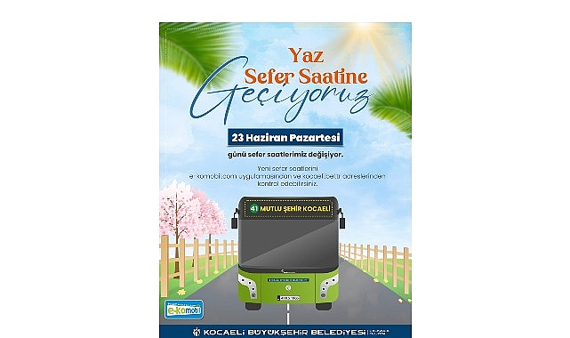 Toplu taşımada yaz tarifesine geçiliyor