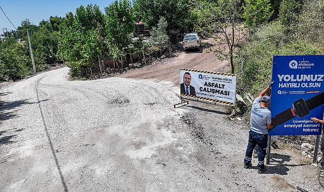 Serik Haskızılören Mahallesi yeni yoluna kavuştu