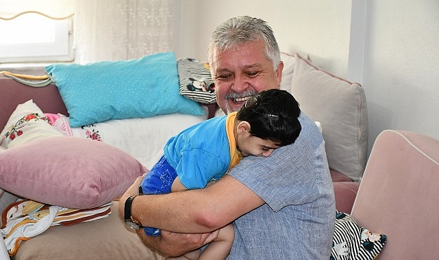 Başkan Gerenli’den minik Poyraz’a moral ziyareti