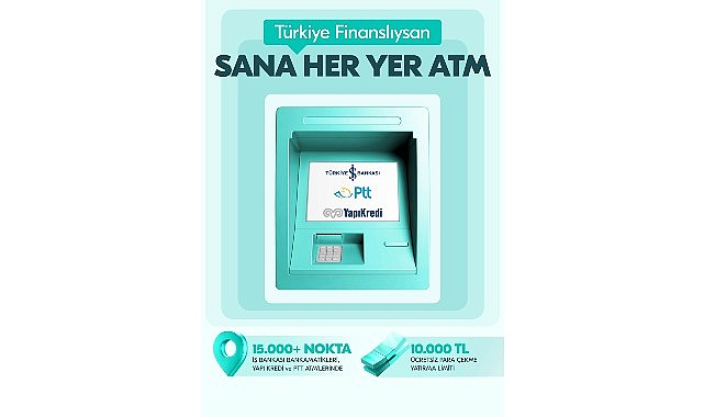 Türkiye Finans, İş Bankası iş birliğiyle ATM ağını büyütüyor