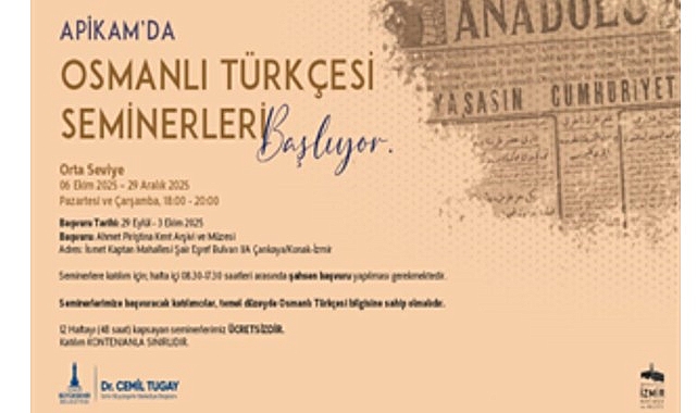 APİKAM’da “Orta Seviye Osmanlı Türkçesi Seminerleri” başlıyor