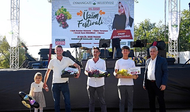 En kaliteli üzümler Osmangazi’de yarıştı