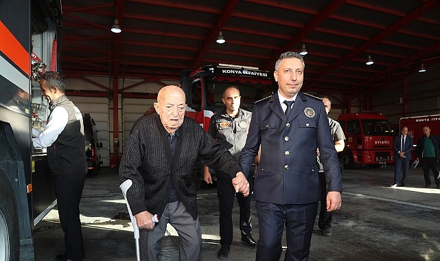 Emektar İtfaiye Müdürü’nden Konya İtfaiyesi’ne Anlamlı Ziyaret