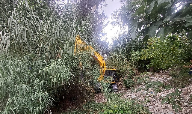 Kemer’de dere temizliği çalışmaları